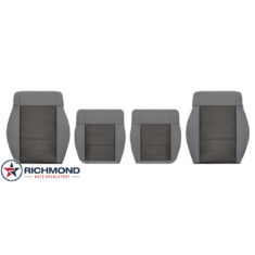 2008-2010 Jeep Wrangler X Replacement Cloth Seat Covers: Driver & Passenger Complete, 2-Tone Gray