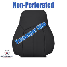 2011-2014 Cadillac CTS 2-Door Coupe Replacement Leather Seat Cover: Passenger Side Lean Back, Black Non-Perforated