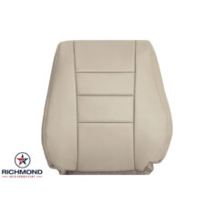 2009-2012 Ford Escape Replacement Leather Seat Cover: Driver Side Lean Back, Tan