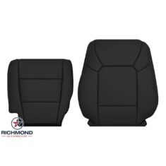 2009-2015 Honda Pilot Replacement Leather Seat Covers: Driver Side Complete, Black Non-Perforated