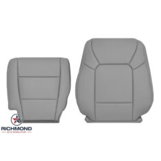 2009-2015 Honda Pilot Replacement Leather Seat Covers: Driver Side Complete, Gray Non-Perforated