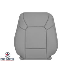 2009-2015 Honda Pilot Replacement Leather Seat Cover: Driver Side Lean Back, Gray Non-Perforated