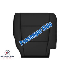 2009-2015 Honda Pilot Replacement Leather Seat Cover: Passenger Side Bottom, Black Non-Perforated