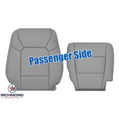2009-2015 Honda Pilot Replacement Leather Seat Covers: Passenger Side Complete, Gray Non-Perforated