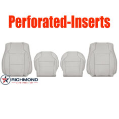 2010-2012 Ford Taurus Replacement Leather Seat Covers: Driver & Passenger Complete, Tan Perforated