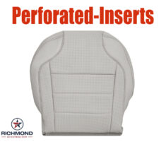 2010-2012 Ford Taurus Replacement Leather Seat Cover: Driver Side Bottom, Tan Perforated