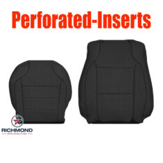 2010-2019 Ford Taurus Replacement Leather Seat Covers: Driver Side Complete, Black Perforated