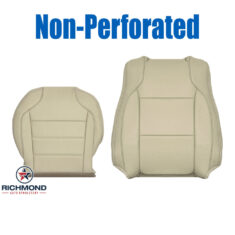 2013-2019 Ford Taurus Replacement Leather Seat Covers: Driver Side Complete, Tan Non-Perforated