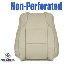 2013-2019 Ford Taurus Replacement Leather Seat Cover: Driver Side Lean Back, Tan Non-Perforated