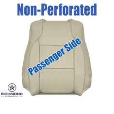 2013-2019 Ford Taurus Replacement Leather Seat Cover: Passenger Side Lean Back, Tan Non-Perforated