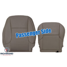 2014-2021 Lexus GX460 Replacement Perforated Leather Seat Covers: Passenger Side Complete, Dark Tan