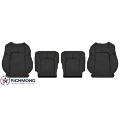2011-2014 Nissan Murano CrossCabriolet Convertible Replacement Leather Seat Covers: Driver & Passenger Complete, Black