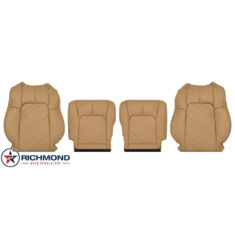2011-2014 Nissan Murano CrossCabriolet Convertible Replacement Leather Seat Covers: Driver & Passenger Complete, Camel Tan