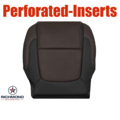2011-2015 Ford Explorer Sport Replacement Leather Seat Cover: Driver Side Bottom, 2-Tone Black/Brown Perforated