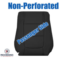 2011-2015 Ford Explorer XLT Replacement Leather Seat Cover: Passenger Side Lean Back, Black Non-Perforated