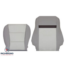 2012-2014 Toyota Camry Replacement Leather Seat Covers: Driver Side Complete, 2-Tone Gray