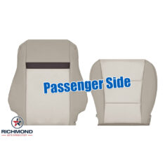 2012-2014 Toyota Camry Replacement Leather Seat Covers: Passenger Side Complete, 2-Tone Tan