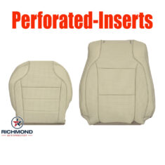 2013-2019 Ford Taurus Replacement Leather Seat Covers: Driver Side Complete, Tan Perforated