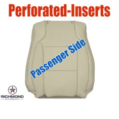 2013-2019 Ford Taurus Replacement Leather Seat Cover: Passenger Side Lean Back, Tan Perforated