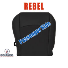 2013-2018 Dodge Ram 1500 Rebel Replacement Cloth/Leather Seat Cover: Passenger Side Bottom, Black
