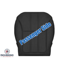 2014-2017 Land Rover Range Rover Sport Replacement Leather Seat Cover: Passenger Side Bottom, Black Perforated