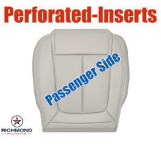 2014-2016 Buick LaCrosse Replacement Leather Seat Cover: Passenger Side Bottom, Light Neutral Tan Perforated