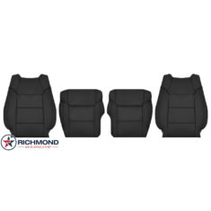 2018-2021 Toyota Tundra Replacement Leather Seat Covers: Driver & Passenger Complete, Black