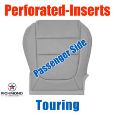 2014 Mazda Mazda6 Touring Replacement Leather Seat Cover: Passenger Side Bottom, Gray Perforated