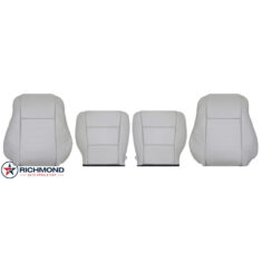 2015-2017 Toyota Camry Replacement Leather Seat Covers: Driver & Passenger Complete, 2-Tone Gray