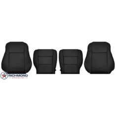 2015-2017 Toyota Camry Replacement Leather Seat Covers: Driver & Passenger Complete, Black