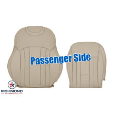 2015-2016 Hyundai Genesis 4-Door Replacement Leather Seat Covers: Passenger Side Complete, Tan Perforated