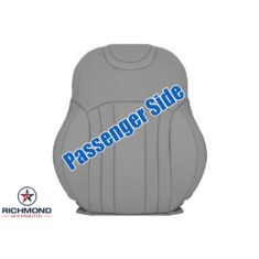 2015-2016 Hyundai Genesis 4-Door Replacement Leather Seat Cover: Passenger Side Lean Back, Gray Perforated