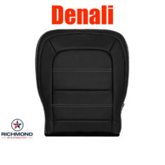 2015-2022 GMC Canyon Denali Replacement Leather Seat Cover: Driver Side Bottom, Black Perforated