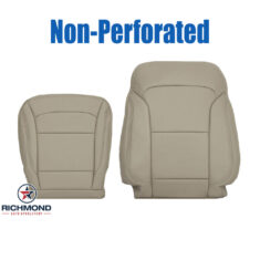 2016-2017 Ford Explorer XLT Replacement Leather Seat Covers: Driver Side Complete, Tan Non-Perforated