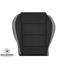 2016-2017 Hyundai Veloster Replacement Perforated Leather Seat Cover: Driver Side Bottom, Black