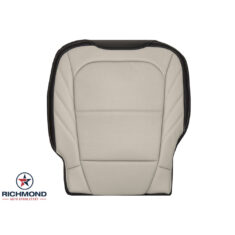 2020-2022 Ford F-250 Limited Replacement Perforated Leather Seat Cover: Driver Side Bottom, 2-Tone Tan & Black