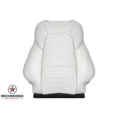 2017-2023 Mazda CX-5 Grand Touring Replacement Perforated Leather Seat Cover: Driver Side Lean Back, White