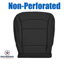 2016-2019 Ford Explorer XLT Replacement Leather Seat Cover: Driver Side Bottom, Black Non-Perforated