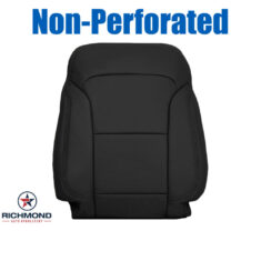 2016-2019 Ford Explorer XLT Replacement Leather Seat Cover: Driver Side Lean Back, Black Non-Perforated