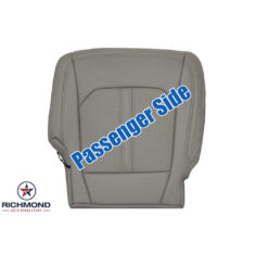 2018-2021 Ford Expedition Limited Replacement Perforated Leather Seat Cover: Passenger Side Bottom, Gray