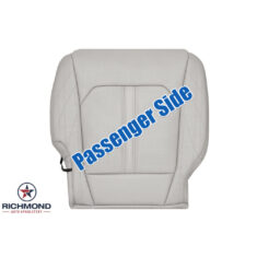 2018-2021 Ford Expedition Platinum Replacement Perforated Leather Seat Cover: Passenger Side Bottom, Light Gray