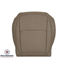 2019-2023 Jeep Wrangler Rubicon Sahara Replacement Leather Seat Cover: Driver Side Bottom, Dark Saddle
