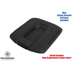 2019-2025 Chevy Silverado 1500 2500HD 3500HD Replacement Leather Center Console Lid Cover, Black 40/20/40