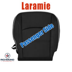 2019-2026 Dodge Ram 2500 Laramie Replacement Perforated Leather Seat Cover: Passenger Side Bottom, Black