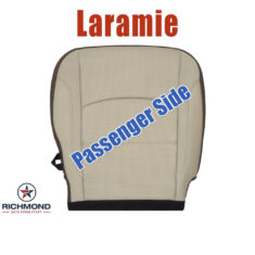 2019-2026 Dodge Ram 3500 Laramie Replacement Perforated Leather Seat Cover: Passenger Side Bottom, Tan
