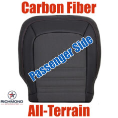 2021-2022 GMC Canyon All-Terrain AT4 Replacement Cloth/Leather/Carbon Fiber Seat Cover: Passenger Side Bottom, Black