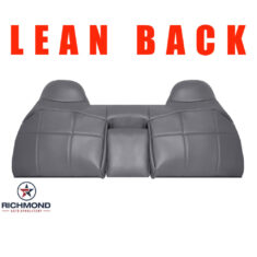 1992-1997 Ford F-250 XLT: Replacement Vinyl Lean Back Bench Seat Cover, Gray (Camel Hump Style)