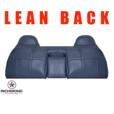 1992-1996 Ford F-150 XLT: Replacement Vinyl Lean Back Bench Seat Cover, Blue (Camel Hump Style)