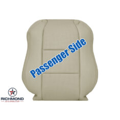 2005-2008 Acura TL Replacement Leather Seat Cover: Passenger Side Lean Back, Tan Perforated