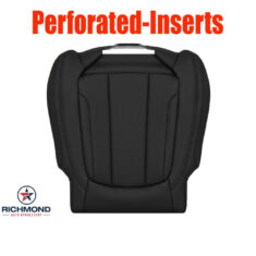 2019-2022 BMW 3-Series 4-Door Replacement Leather Seat Cover: Driver Side Bottom, Black Perforated